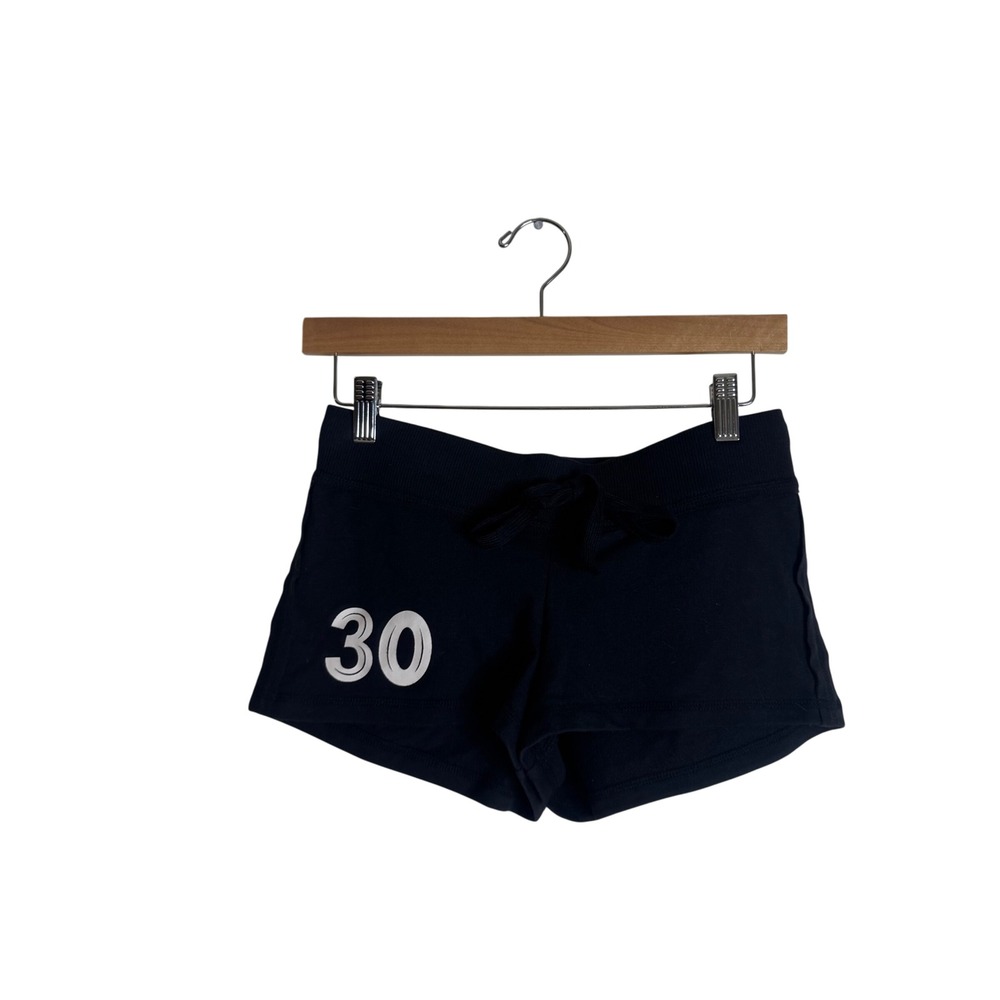 Derek‎ heart Women's Lounge Athletic micro Shorts Graphic Black Size S